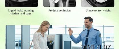 4-in-1 Emulsion Dispenser Bottle Travel Bottle Minimalist with Labels Travel Dispenser Bottle Toiletry Container Travel Bottles