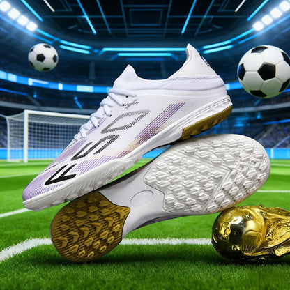 New Men Soccer Shoes Non-Slip Indoor Futsal Football Boots Match Grass Cleats High-quality Sneakers Hot-selling High-top Outdoor