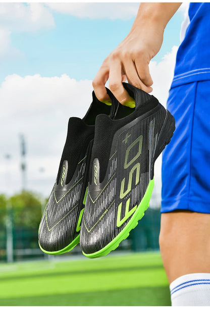New Men Soccer Shoes Non-Slip Indoor Futsal Football Boots Match Grass Cleats High-quality Sneakers Hot-selling High-top Outdoor
