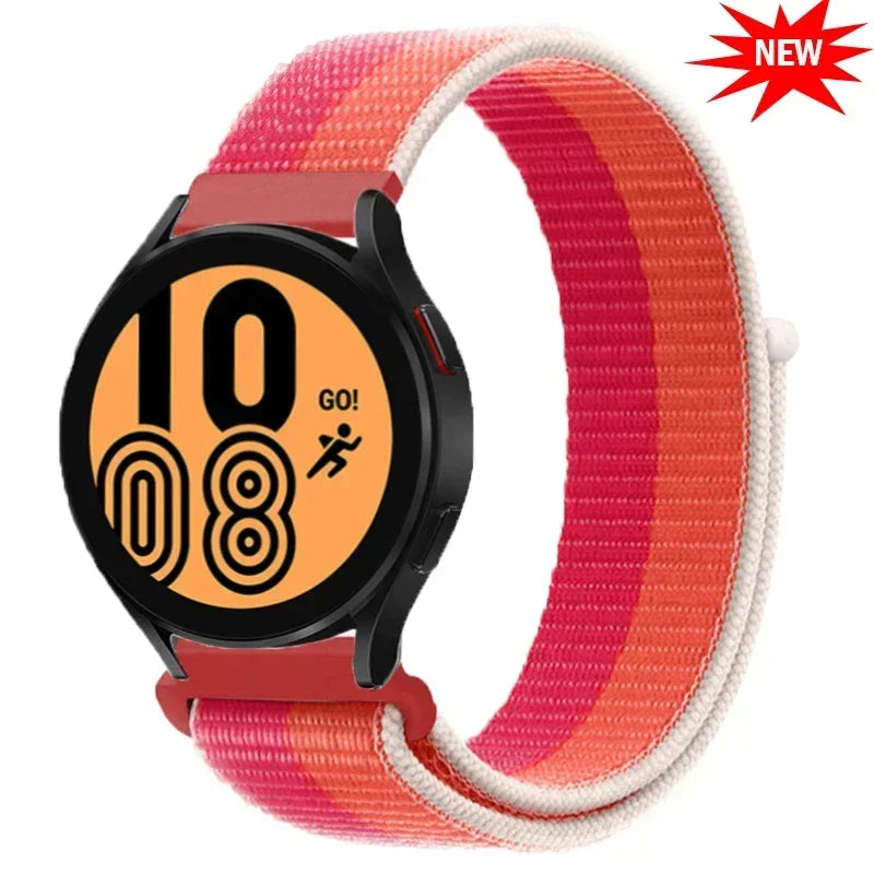 Nylon loop strap For Amazfit bip 6-5-3/u/S/pro Sport 20mm/22mm Bracelet for Amazfit GTS 4/3/2/2e/4 Mini/GTR 4/3/3 Pro/2/2e band