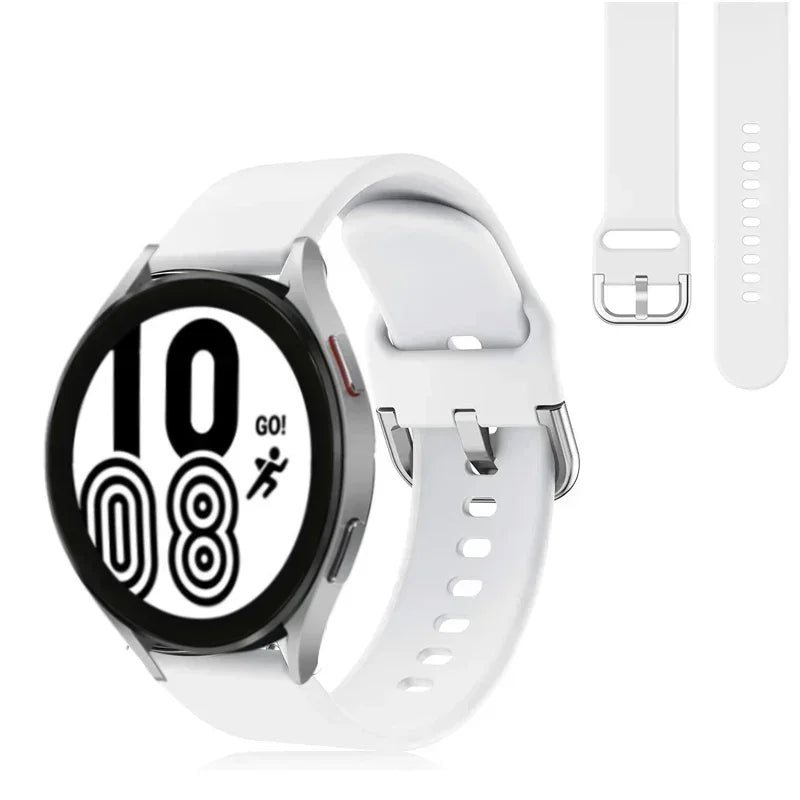 20mm 22mm Strap For Samsung galaxy watch 6/5/pro/3/4/6 Classic 43mm 47mm/Active 2 Silicone Sport bracelet huawei Gt 3-2-2e Band