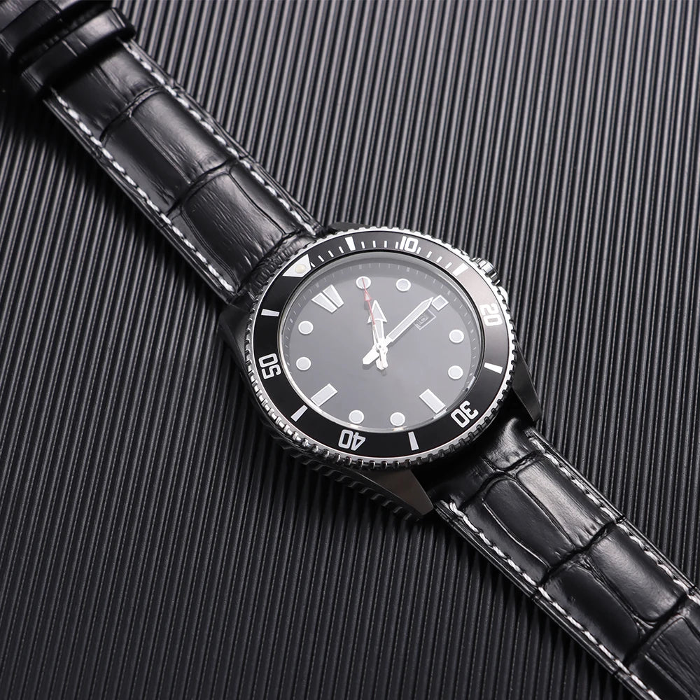 Butterfly Buckle Genuine Calfskin Leather Watch Starp Universal Replacment Watch Bands 12/13/14/15/16/17/18/19/20/21/22/23/24mm
