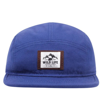 WILD LIFE Cotton 5 Panel Baseball Cap Snapback Caps Bone Gorras Hombre Originales Hip Hop Hats For Men Women Adjustable