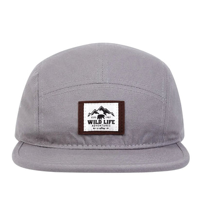 WILD LIFE Cotton 5 Panel Baseball Cap Snapback Caps Bone Gorras Hombre Originales Hip Hop Hats For Men Women Adjustable