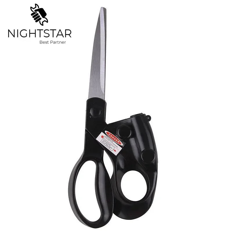 2026 Popular New Professional Laser Guided Scissors For home Crafts Wrapping Gifts Fabric Sewing Cut Straight Fast Scissor Shear