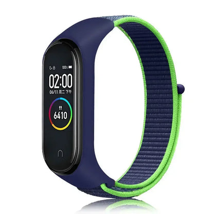 Nylon loop Mi band 4 5 6 Strap Replacement Soft Adjustable Wrist Watchband Pulsera correa For Xiaomi Mi band 3 4 5 6 7 Bracelet