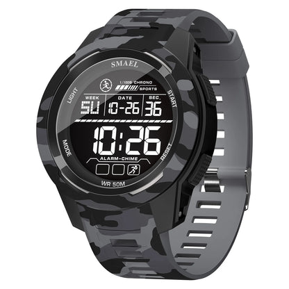 New SMAEL 8105 Watches Camo Strap Military Sport Watch for Men Clock Fashion Digital Wristwatch Waterproof Shockproof Watches