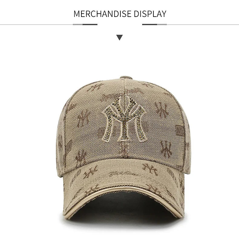 Spring And Autumn New Men's And Women's Baseball Caps Korean Fashion Embroidery Letter Caps Outdoor Leisure Travel Sun Hats