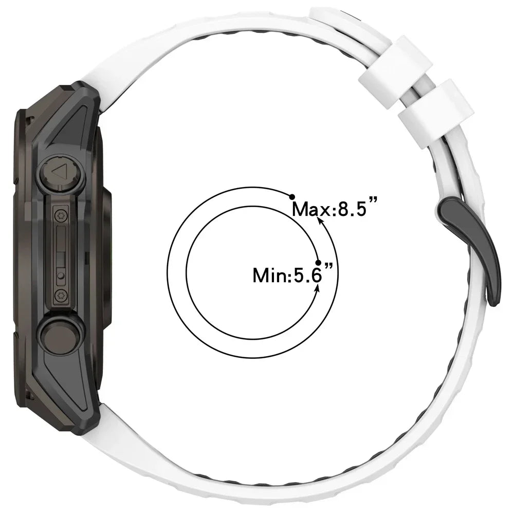 1:1 Fenix8 Watch Band For Garmin Fenix 8 Pro 47mm 51mm E 7 7X 6 6X 5 5X/Epix Pro/Enduro 3/970 QuickFit 22mm 26mm Silicone Strap