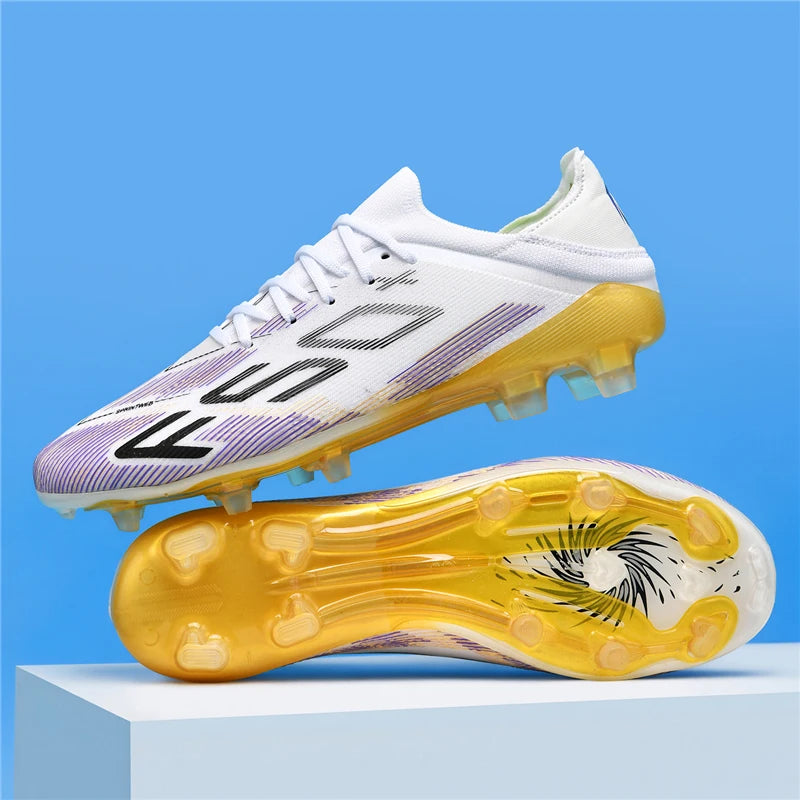 New Men Soccer Shoes Non-Slip Indoor Futsal Football Boots Match Grass Cleats High-quality Sneakers Hot-selling High-top Outdoor