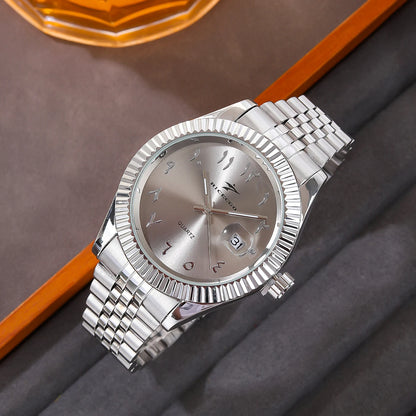 Fashion Men's Watches Date High-end Luxury Casual Sport Clock Classic Business Quartz Male Stainless Steel Wristwatches