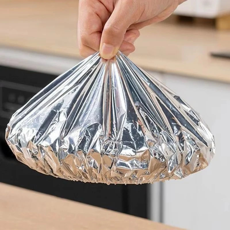 10-60pcs Reusable Aluminum Foil Bowl Cover Heat Insulation And Heat Preservation Food Grade Oven Takeaway Picnic