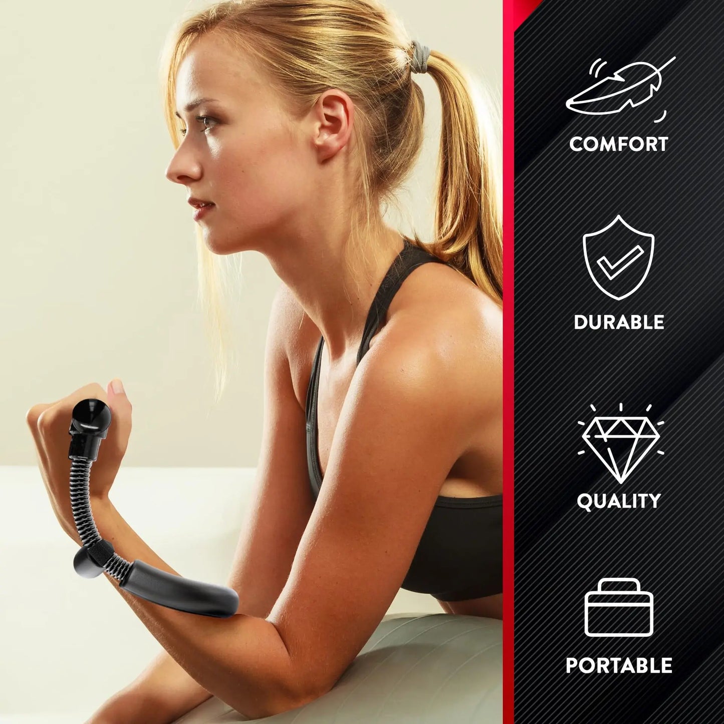 Power Wrist Trainer Grip Strength Equipment Adjustable Hand Exerciser For Forearm Muscle Home Gym Fitness Non-Slip Durable