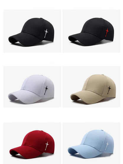 New Spring Style Sports Snapback Hat with Side - embroidered Water Drop and Cross Patterns. It's designed to make the face look