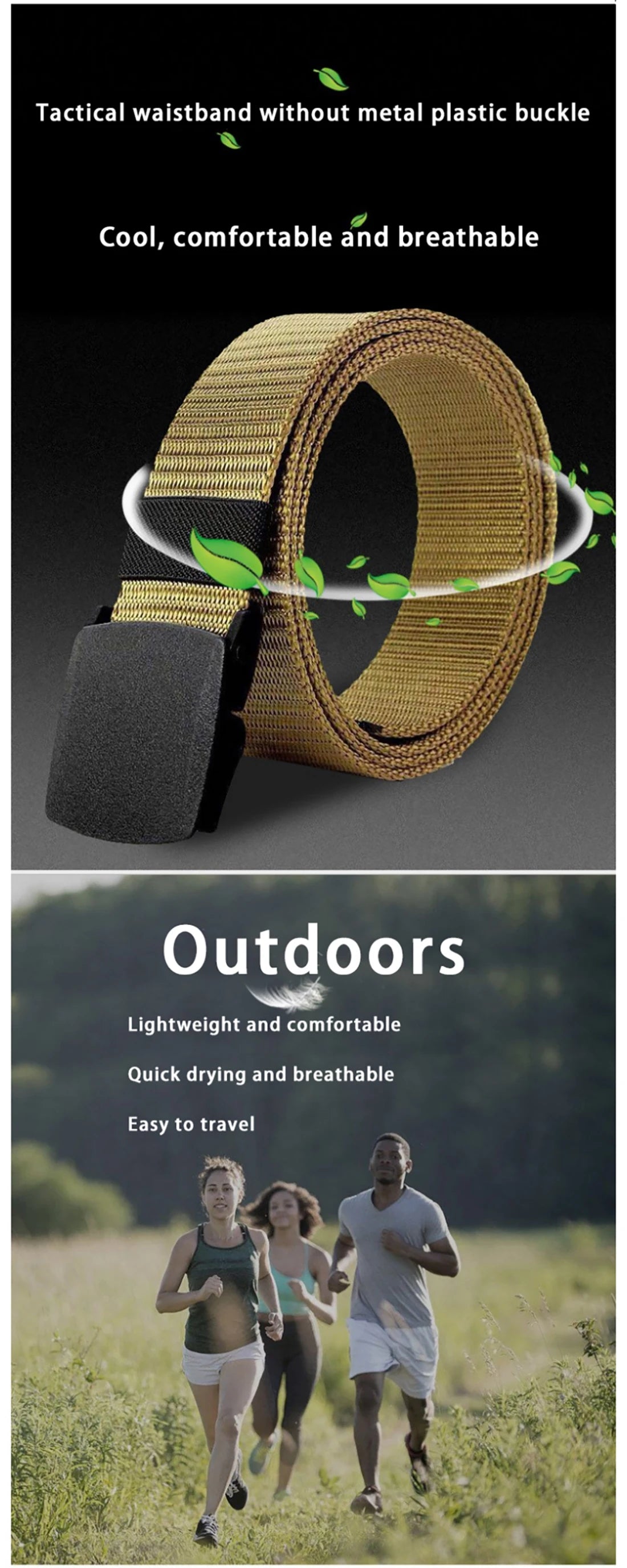 None metallic breathable waistband