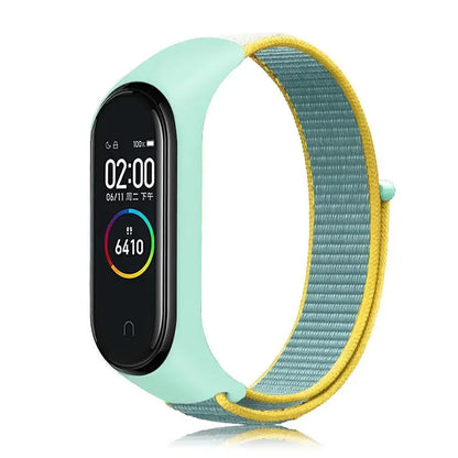 Nylon loop Mi band 4 5 6 Strap Replacement Soft Adjustable Wrist Watchband Pulsera correa For Xiaomi Mi band 3 4 5 6 7 Bracelet