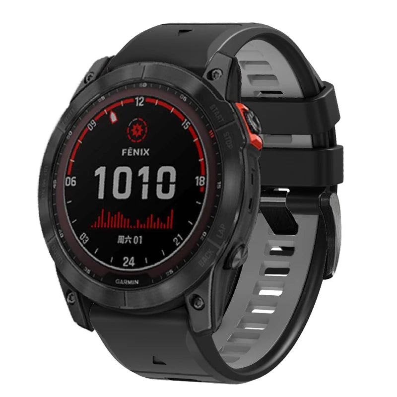 22 26MM Silicone WatchBand Strap For Garmin Fenix 7 7X 6X 6 Pro 5 5X Plus Epix Gen2 Enduro 2 WristStrap QuickFit Release Bracele