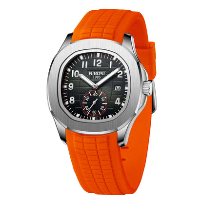 NIBOSI Sport Mens Watches Top Brand Luxury Auto Date Watch Men Waterproof Luminous AQUANAUT Quartz Watches for Men Reloj Hombre