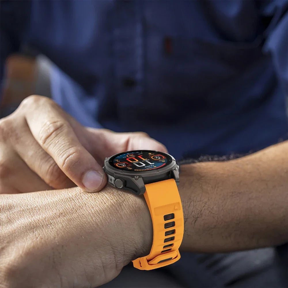1:1 Fenix8 Watch Band For Garmin Fenix 8 Pro 47mm 51mm E 7 7X 6 6X 5 5X/Epix Pro/Enduro 3/970 QuickFit 22mm 26mm Silicone Strap