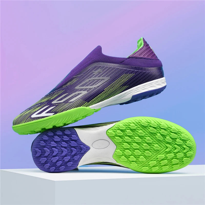 New Men Soccer Shoes Non-Slip Indoor Futsal Football Boots Match Grass Cleats High-quality Sneakers Hot-selling High-top Outdoor