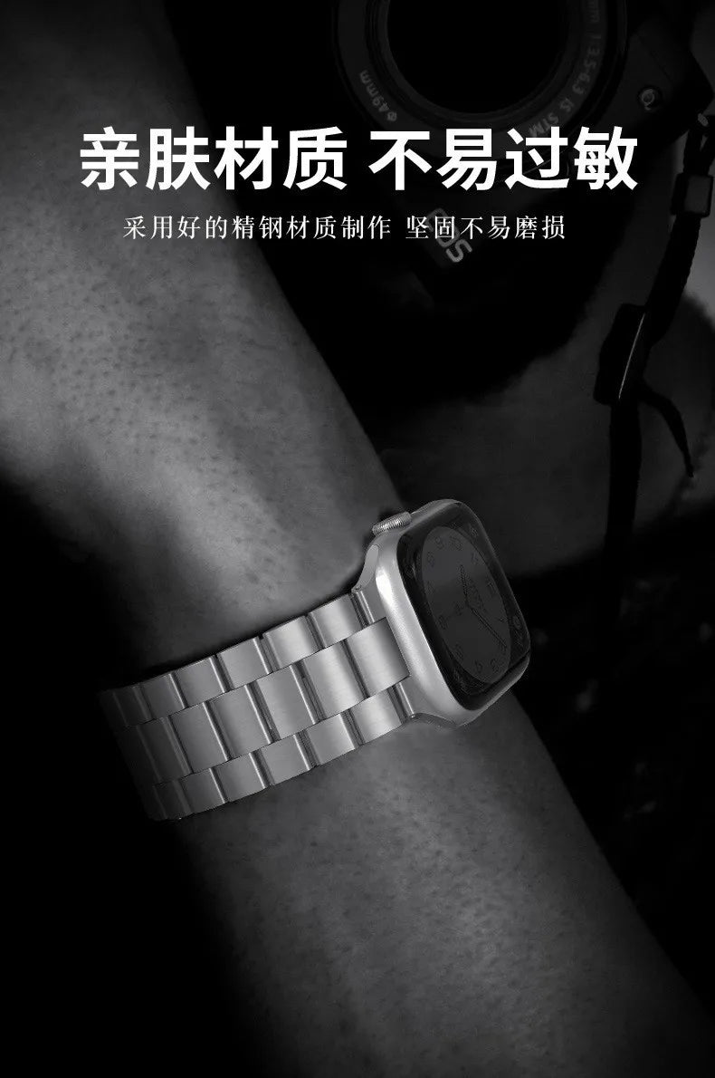 Metal Strap For Apple Watch Ultra 49mm 9 8 7 45mm 41mm Stainless Steel Bracelet For iWatch 6 5 SE 3 44mm 42mm 40mm 38mm S10 42mm