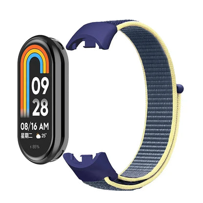 Nylon Loop Sports Strap for Xiaomi Mi Band 9 NFC SmartWatch Wristband Replacement Correa Mi band 9-8 Bracelet Belt Accessories