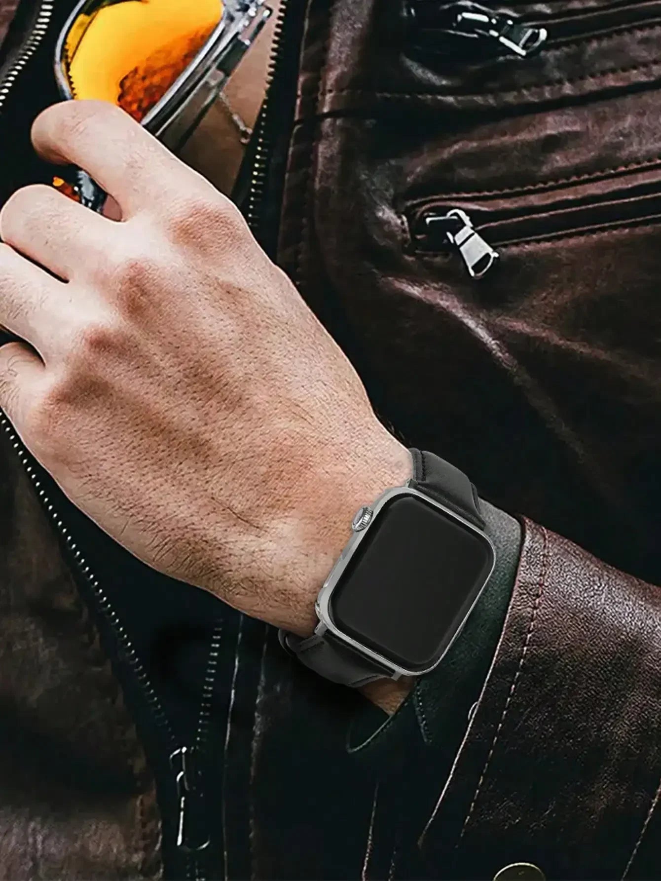 20mm 22mm Leather Watchband for Samsung Galaxy watch 7/6/5/4 40/44mm 5pro 45mm Butterfly Clasp Strap for Huawei watch GT2-3 42mm