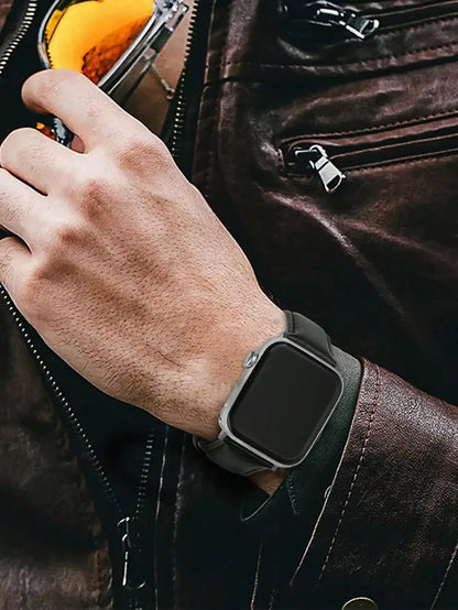 20mm 22mm Leather Watchband for Samsung Galaxy watch 7/6/5/4 40/44mm 5pro 45mm Butterfly Clasp Strap for Huawei watch GT2-3 42mm