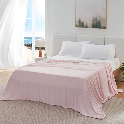 Summer Bed Sheet Ice Silk Cooling Sheet Air Conditioning Quilt Skin-friendly Light And Thin Breathable Quilt For Home Office