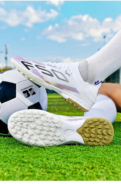 New Men Soccer Shoes Non-Slip Indoor Futsal Football Boots Match Grass Cleats High-quality Sneakers Hot-selling High-top Outdoor