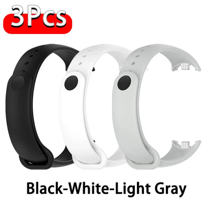 Silicone Strap For Xiaomi Smart Band 10 9 8 Sport Rubber Bracelet pulseira Correas Xiaomi mi Smart Band 10 9 8 NFC Accessories