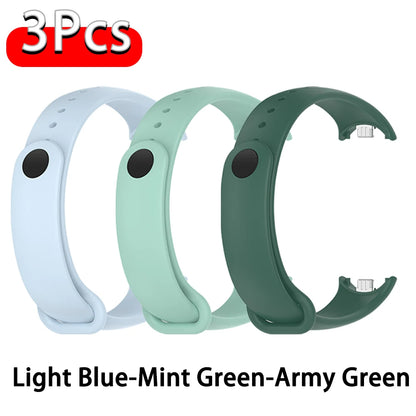 Silicone Strap For Xiaomi Smart Band 10 9 8 Sport Rubber Bracelet pulseira Correas Xiaomi mi Smart Band 10 9 8 NFC Accessories