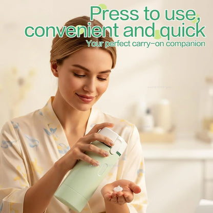 4-in-1 Emulsion Dispenser Bottle Travel Bottle Minimalist with Labels Travel Dispenser Bottle Toiletry Container Travel Bottles