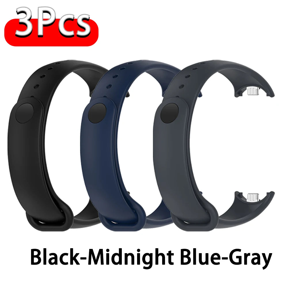 Silicone Strap For Xiaomi Smart Band 10 9 8 Sport Rubber Bracelet pulseira Correas Xiaomi mi Smart Band 10 9 8 NFC Accessories