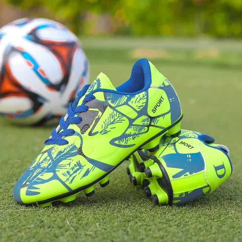 New Men Kids Soccer Shoes Cleats Ultralight Non-Slip Grass Adult Professional Football Boots Boys Training Shoes Drop Shipping