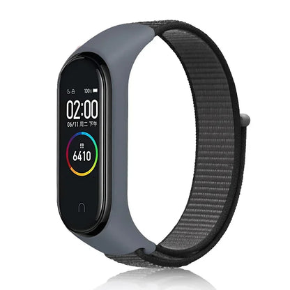 Nylon loop Mi band 4 5 6 Strap Replacement Soft Adjustable Wrist Watchband Pulsera correa For Xiaomi Mi band 3 4 5 6 7 Bracelet