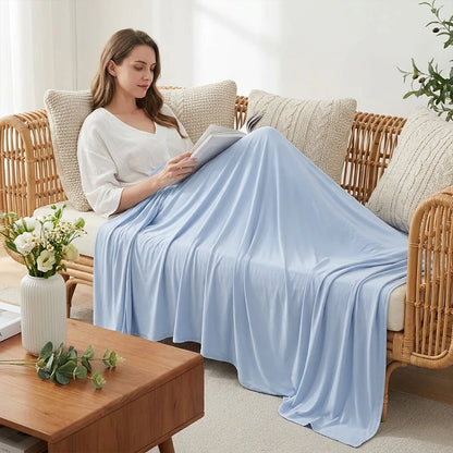 Summer Bed Sheet Ice Silk Cooling Sheet Air Conditioning Quilt Skin-friendly Light And Thin Breathable Quilt For Home Office