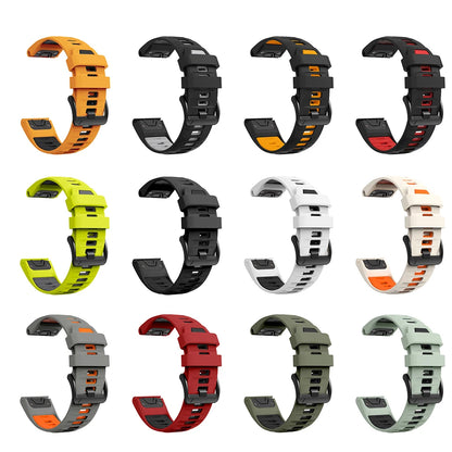 1:1 Fenix8 Watch Band For Garmin Fenix 8 Pro 47mm 51mm E 7 7X 6 6X 5 5X/Epix Pro/Enduro 3/970 QuickFit 22mm 26mm Silicone Strap