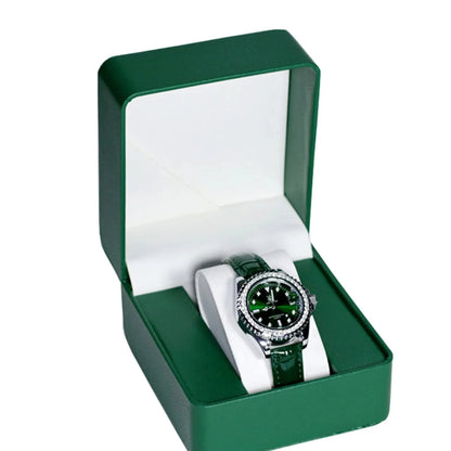 Single Watch Gift Box with Pillow PU Leather Wristwatch Display Case Organizer for Men