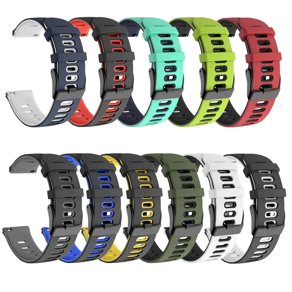 20mm 22mm Sport Strap For Samsung Galaxy Watch 7-FE-6-5-pro-4-Classic band 40mm 44mm silicone bracelet huawei watch GT 5/4/3/2