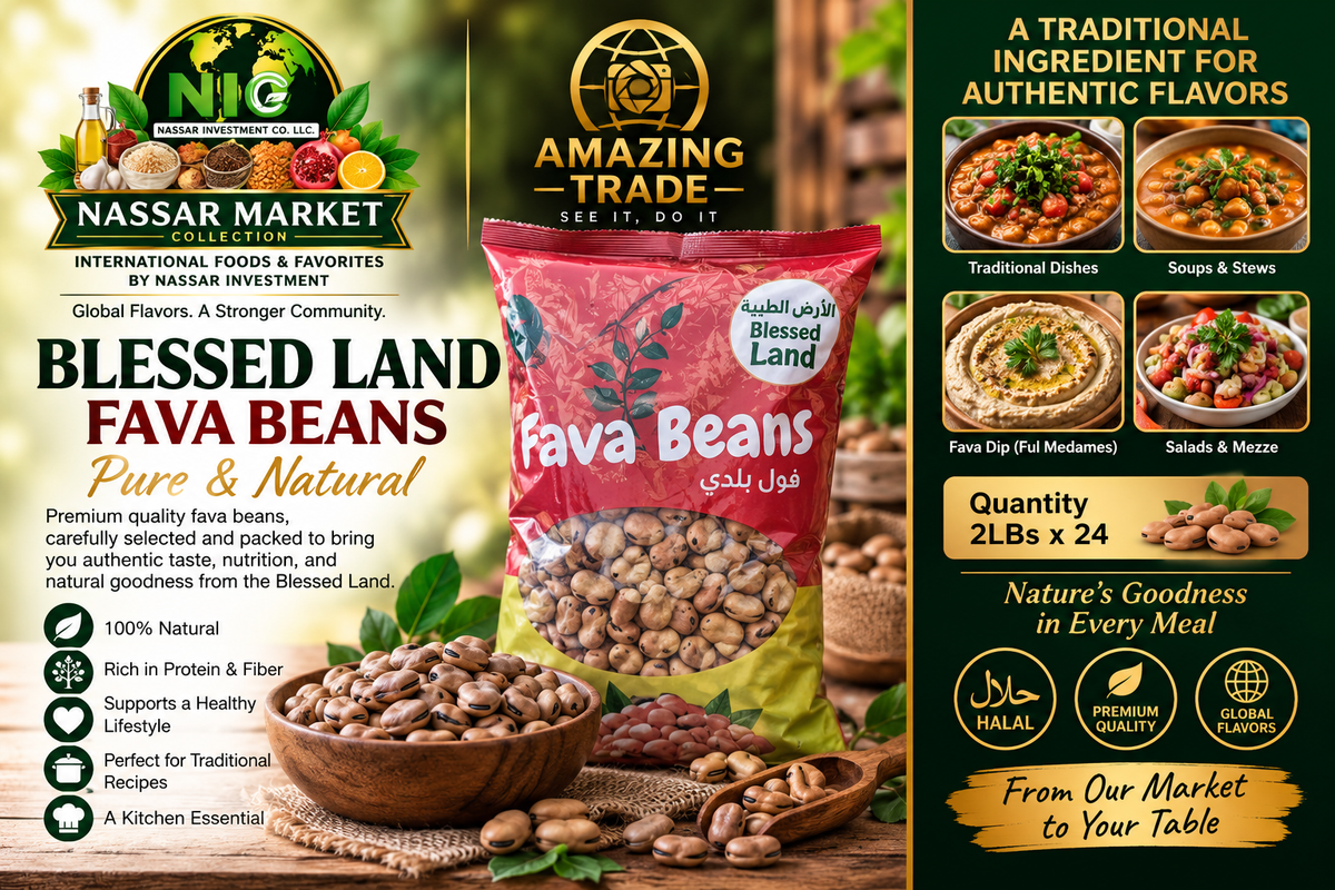 Blessed Land Fava Beans (Foul Baladi) – 2 lb